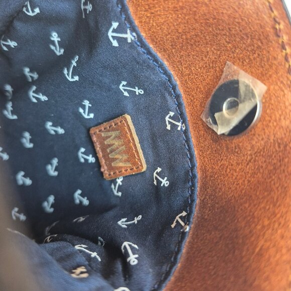 MW Most Wanted Rustic Leather Crossbody Southwestern Etched Design Made in USA - Picture 13 of 16